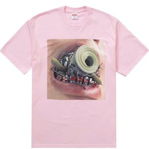 Supreme Braces tee.